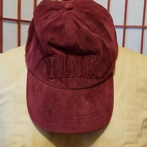 Maroon velvet hat
